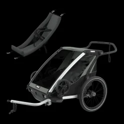 Kinderen Thule Fietstrailerbundels|Fietstrailerbundels-Chariot Lite double infant bundle