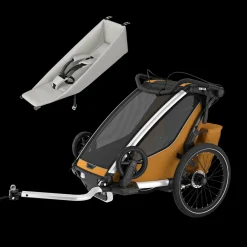 Kinderen Thule Fietstrailerbundels|Fietstrailerbundels-Chariot Sport 2 single infant bundle