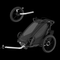 Kinderen Thule Fietstrailerbundels|Fietstrailerbundels-Chariot Sport 2 single jogging Bundle